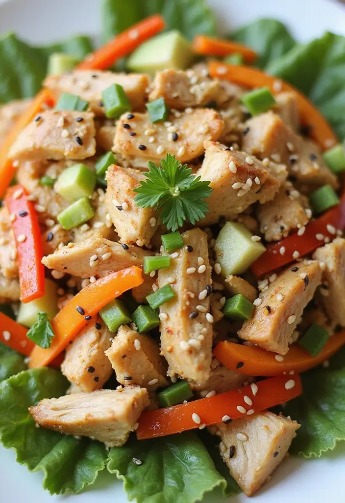 28 Low Cholesterol Chicken Recipes That Are Heart-Healthy and Delicious 28 28 Low Cholesterol Chicken Recipes That Are Heart-Healthy and Delicious - 27. Asian Chicken Salad