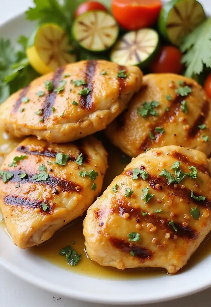 28 Low Cholesterol Chicken Recipes That Are Heart-Healthy and Delicious 7 28 Low Cholesterol Chicken Recipes That Are Heart-Healthy and Delicious - 6. Honey Mustard Grilled Chicken