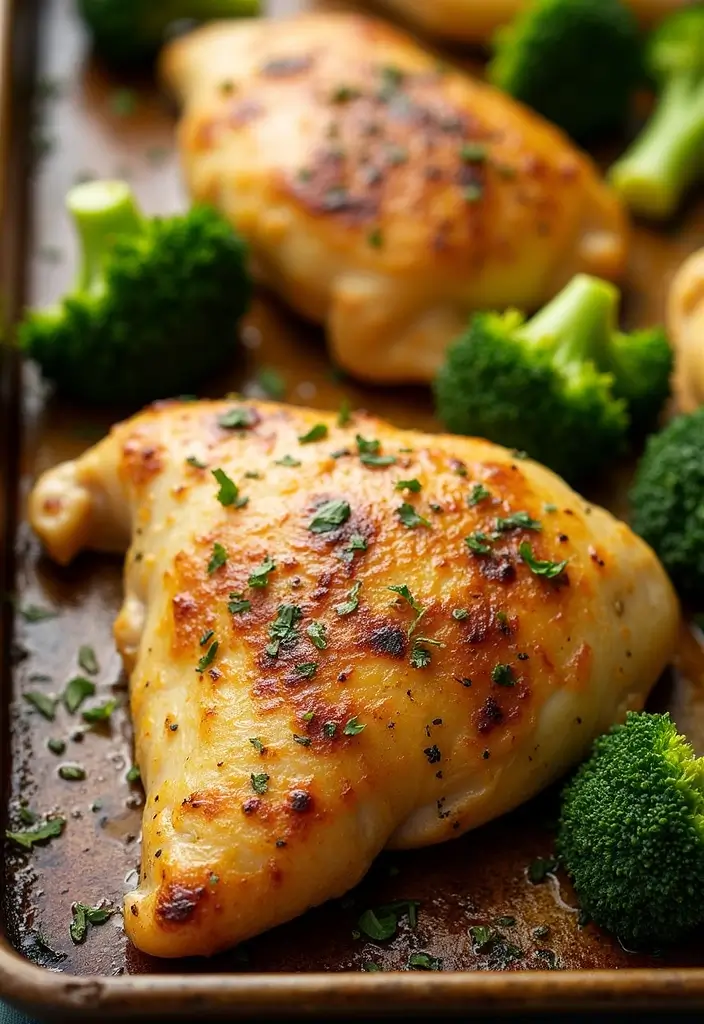 28 Low Cholesterol Chicken Recipes That Are Heart-Healthy and Delicious 9 28 Low Cholesterol Chicken Recipes That Are Heart-Healthy and Delicious - 8. Garlic Lemon Chicken with Broccoli