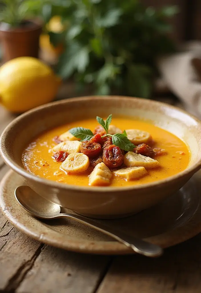 29 Greek Lemon Chicken Soup Recipes That Feel Warm & Bright 27 29 Greek Lemon Chicken Soup Recipes That Feel Warm & Bright - 26. Lemon Chicken Soup with Sun-Dried Tomatoes