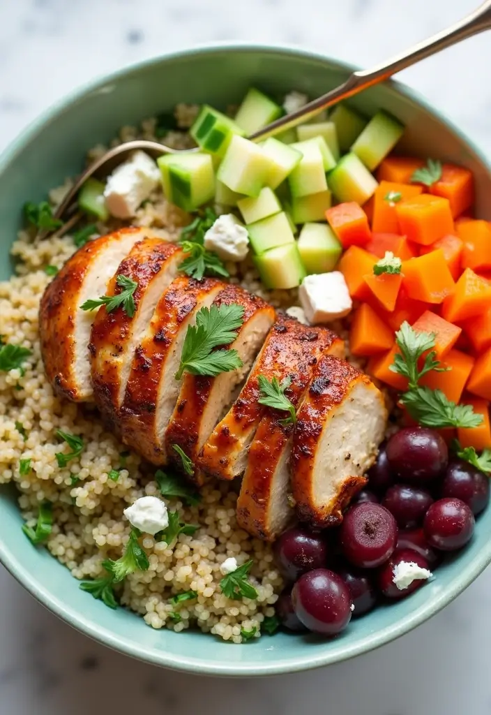 29 Honey Soy Chicken Thighs Recipes That Are Savory & Tender 11 29 Honey Soy Chicken Thighs Recipes That Are Savory & Tender - 10. Honey Soy Chicken Thighs with Quinoa Salad