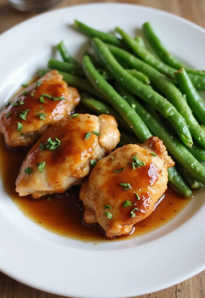 29 Honey Soy Chicken Thighs Recipes That Are Savory & Tender 23 29 Honey Soy Chicken Thighs Recipes That Are Savory & Tender - 22. Honey Soy Chicken Thighs with Green Beans