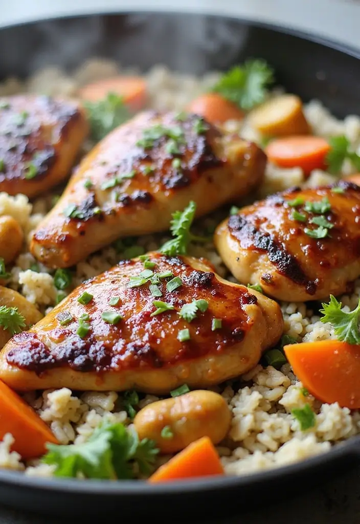 29 Honey Soy Chicken Thighs Recipes That Are Savory & Tender 5 29 Honey Soy Chicken Thighs Recipes That Are Savory & Tender - 4. One-Pan Honey Soy Chicken Thighs & Rice