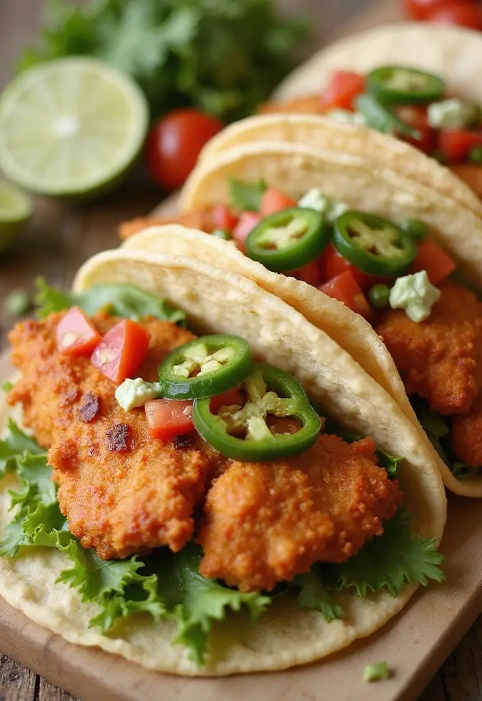 29 Hot Honey Chicken Tenders That Bring the Perfect Burn 13 29 Hot Honey Chicken Tenders That Bring the Perfect Burn - 12. Hot Honey Chicken Tenders Tacos