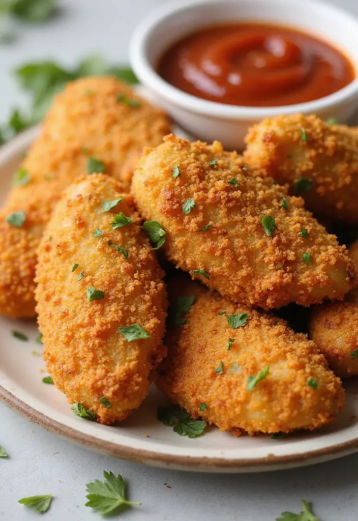 29 Hot Honey Chicken Tenders That Bring the Perfect Burn 17 29 Hot Honey Chicken Tenders That Bring the Perfect Burn - 16. Hot Honey Chicken Tenders with Parmesan Crust