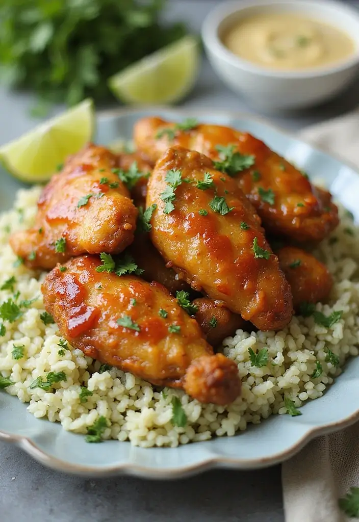 29 Hot Honey Chicken Tenders That Bring the Perfect Burn 18 29 Hot Honey Chicken Tenders That Bring the Perfect Burn - 17. Hot Honey Chicken Tenders with Cilantro Lime Rice