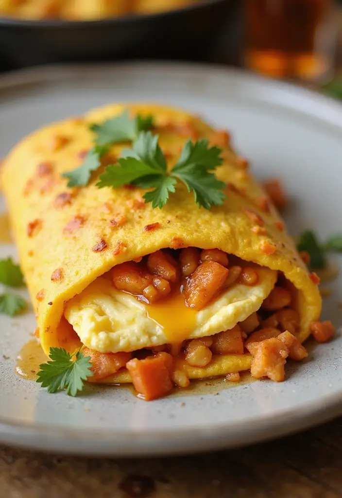 29 Hot Honey Chicken Tenders That Bring the Perfect Burn 27 29 Hot Honey Chicken Tenders That Bring the Perfect Burn - 26. Hot Honey Chicken Tender Omelet