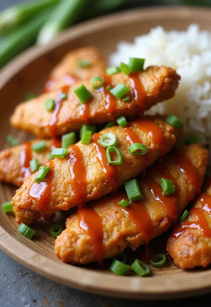 29 Hot Honey Chicken Tenders That Bring the Perfect Burn 4 29 Hot Honey Chicken Tenders That Bring the Perfect Burn - 3. Asian-Inspired Honey Sriracha Chicken Tenders