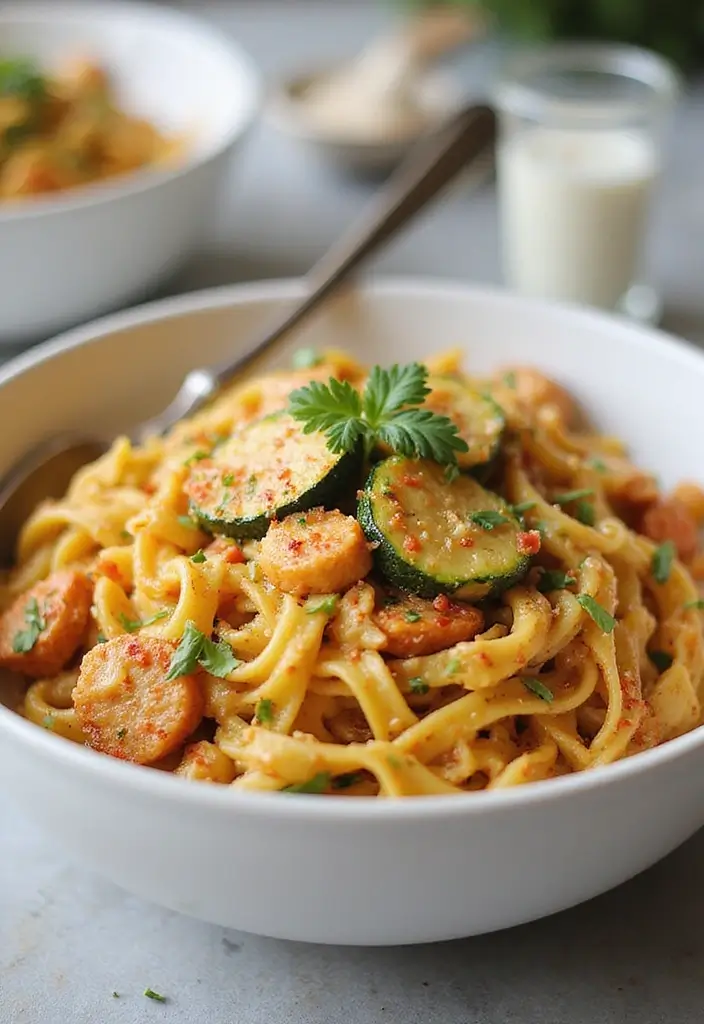 29 One Pot Chicken Parmesan Pasta Recipes That Are Cheesy & Perfect 14 29 One Pot Chicken Parmesan Pasta Recipes That Are Cheesy & Perfect - 13. One Pot Chicken Parmesan Zucchini Pasta