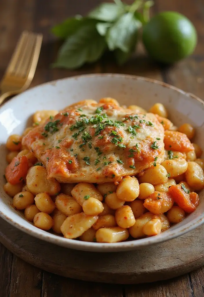 29 One Pot Chicken Parmesan Pasta Recipes That Are Cheesy & Perfect 30 29 One Pot Chicken Parmesan Pasta Recipes That Are Cheesy & Perfect - 29. One Pot Chicken Parmesan Pasta with Chickpeas