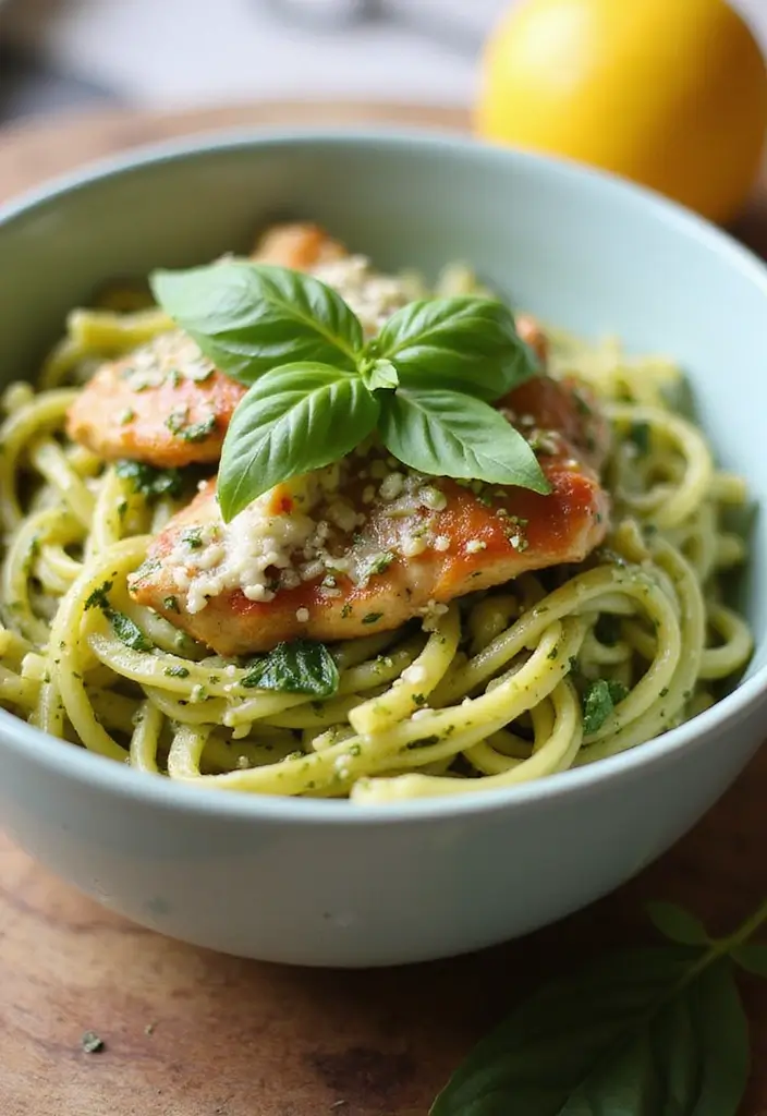 29 One Pot Chicken Parmesan Pasta Recipes That Are Cheesy & Perfect 8 29 One Pot Chicken Parmesan Pasta Recipes That Are Cheesy & Perfect - 7. One Pot Pesto Chicken Parmesan Pasta