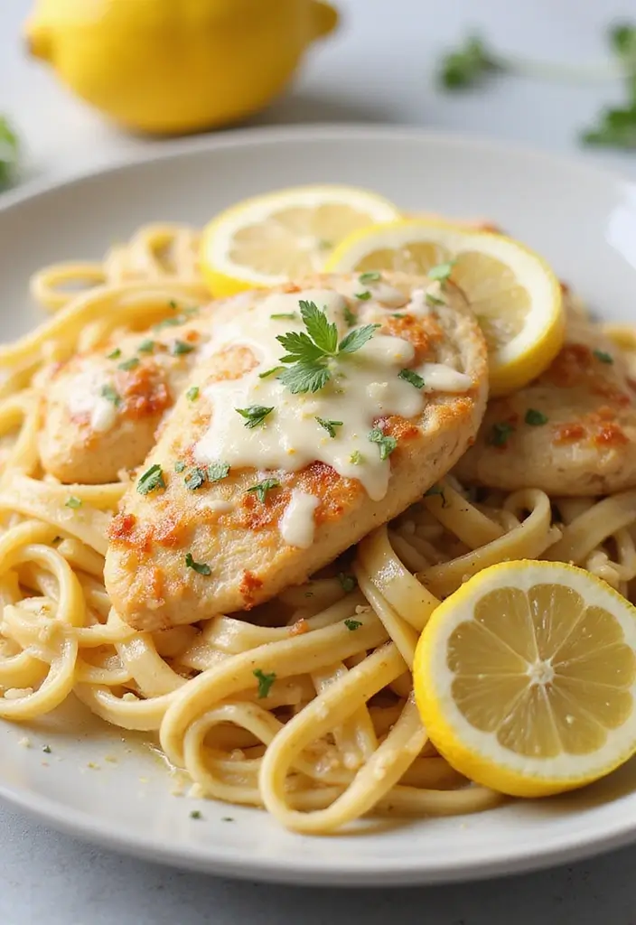 29 One Pot Chicken Parmesan Pasta Recipes That Are Cheesy & Perfect 9 29 One Pot Chicken Parmesan Pasta Recipes That Are Cheesy & Perfect - 8. One Pot Lemon Chicken Parmesan Pasta