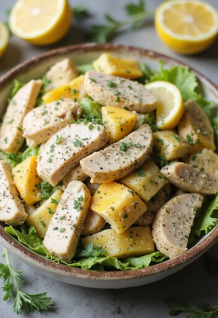 29 Round Swamp Farm Chicken Salad Recipes That Are Fresh & Classic 12 29 Round Swamp Farm Chicken Salad Recipes That Are Fresh & Classic - 11. Lemon Poppy Seed Chicken Salad