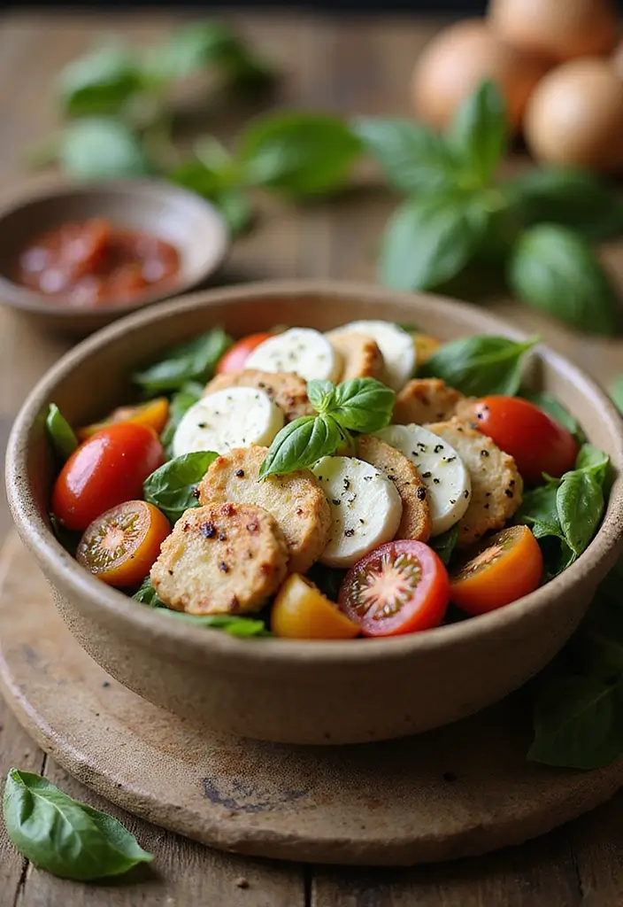 29 Round Swamp Farm Chicken Salad Recipes That Are Fresh & Classic 14 29 Round Swamp Farm Chicken Salad Recipes That Are Fresh & Classic - 13. Caprese Chicken Salad