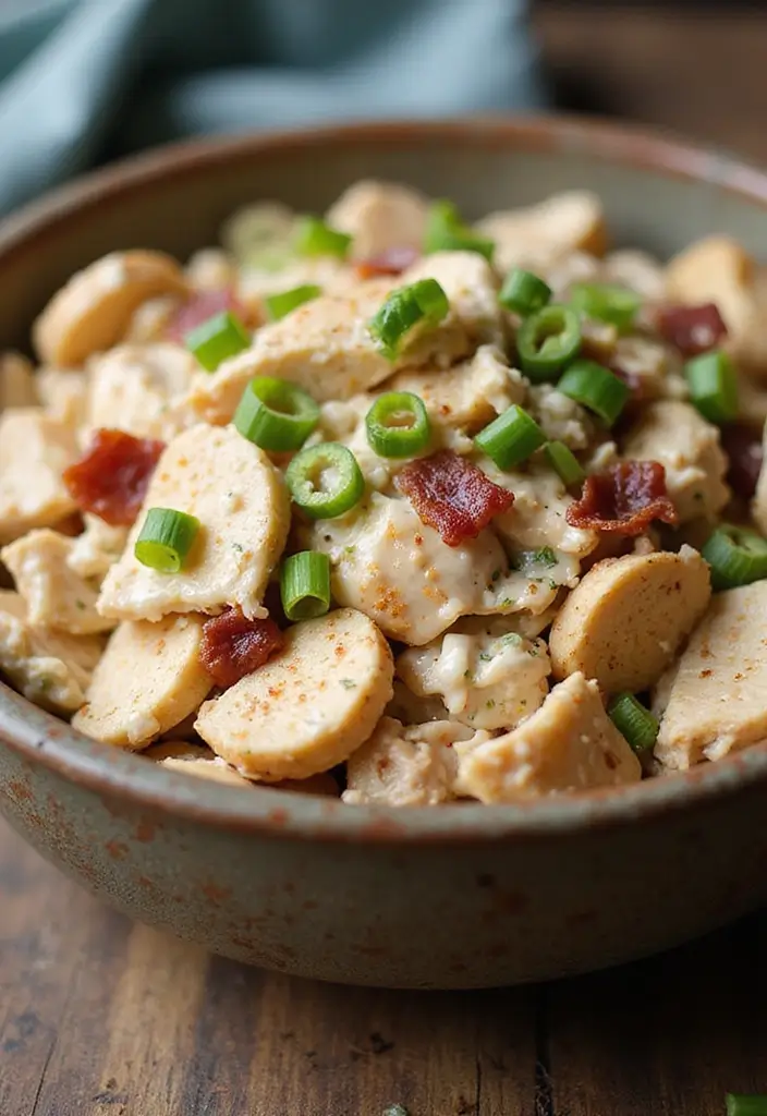 29 Round Swamp Farm Chicken Salad Recipes That Are Fresh & Classic 17 29 Round Swamp Farm Chicken Salad Recipes That Are Fresh & Classic - 16. Bacon Ranch Chicken Salad