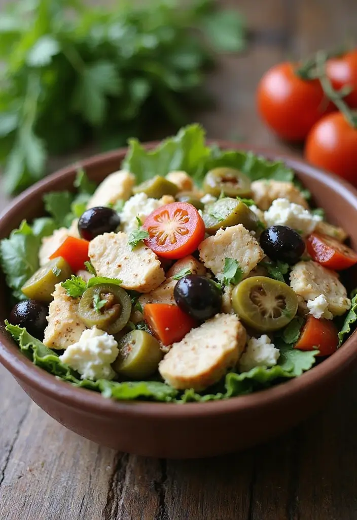 29 Round Swamp Farm Chicken Salad Recipes That Are Fresh & Classic 5 29 Round Swamp Farm Chicken Salad Recipes That Are Fresh & Classic - 4. Mediterranean Chicken Salad