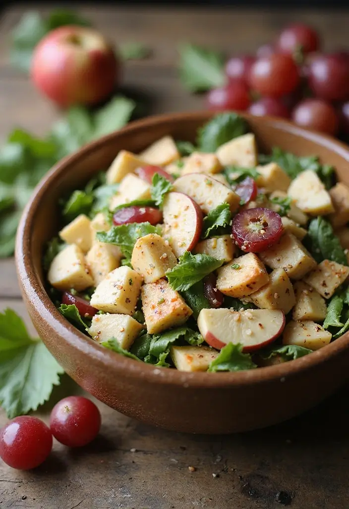 29 Round Swamp Farm Chicken Salad Recipes That Are Fresh & Classic 8 29 Round Swamp Farm Chicken Salad Recipes That Are Fresh & Classic - 7. Fruity Chicken Salad with Apple and Grapes