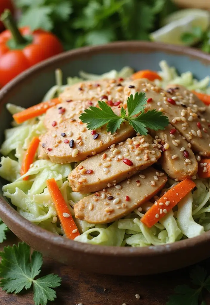 29 Round Swamp Farm Chicken Salad Recipes That Are Fresh & Classic 10 29 Round Swamp Farm Chicken Salad Recipes That Are Fresh & Classic - 9. Asian Sesame Chicken Salad