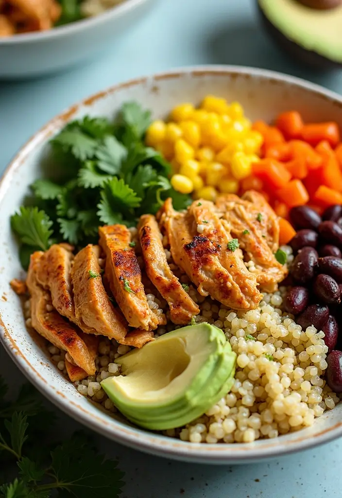29 Shredded Chicken Breast Recipes That Are Versatile & Juicy - 11. Shredded Chicken Bowl