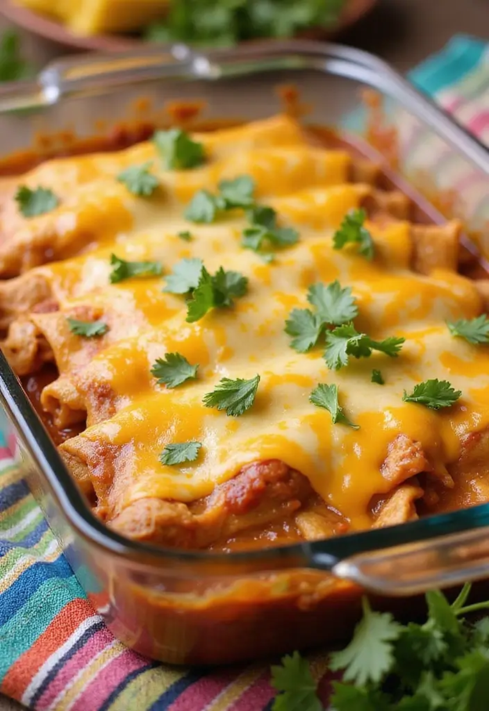29 Shredded Chicken Breast Recipes That Are Versatile & Juicy - 4. Shredded Chicken Enchiladas