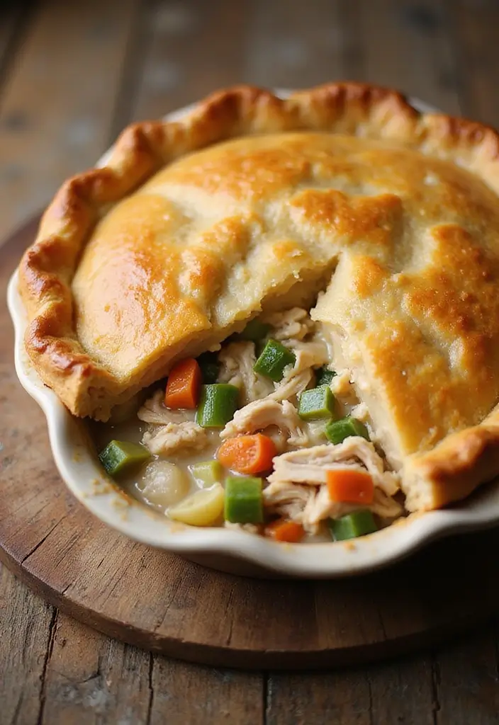 29 Shredded Chicken Breast Recipes That Are Versatile & Juicy - 9. Shredded Chicken Pot Pie