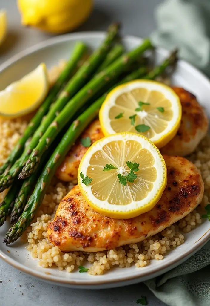 29 Slow Cooker Asian Chicken Recipes That Are Sweet & Savory - 12. Lemon Chicken with Asparagus