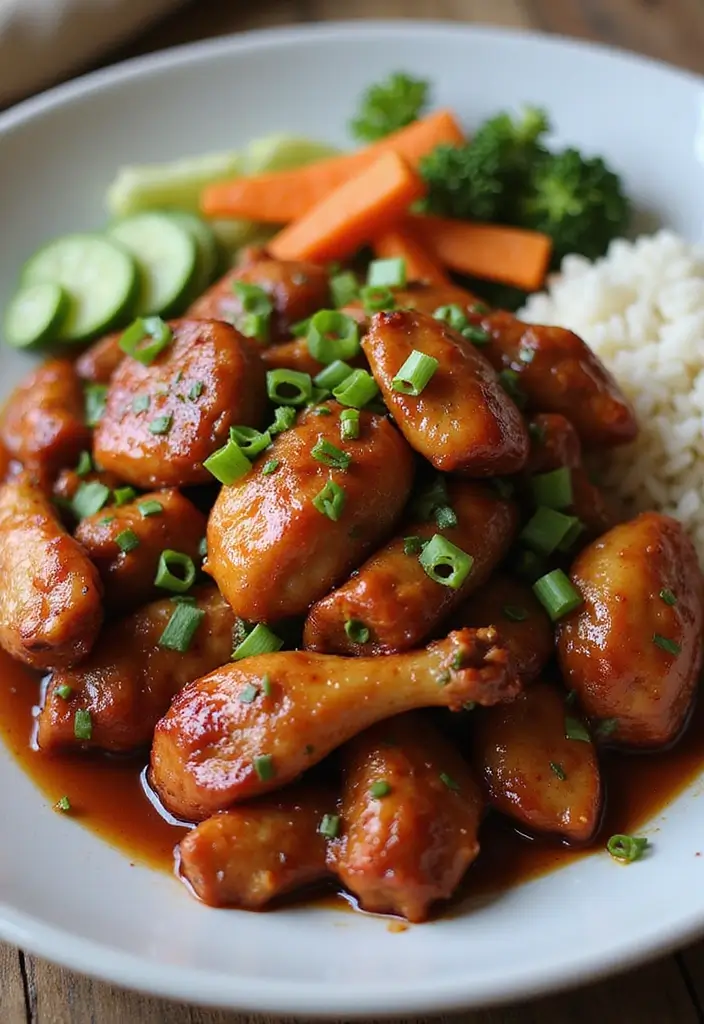 29 Slow Cooker Asian Chicken Recipes That Are Sweet & Savory - 6. Korean BBQ Chicken