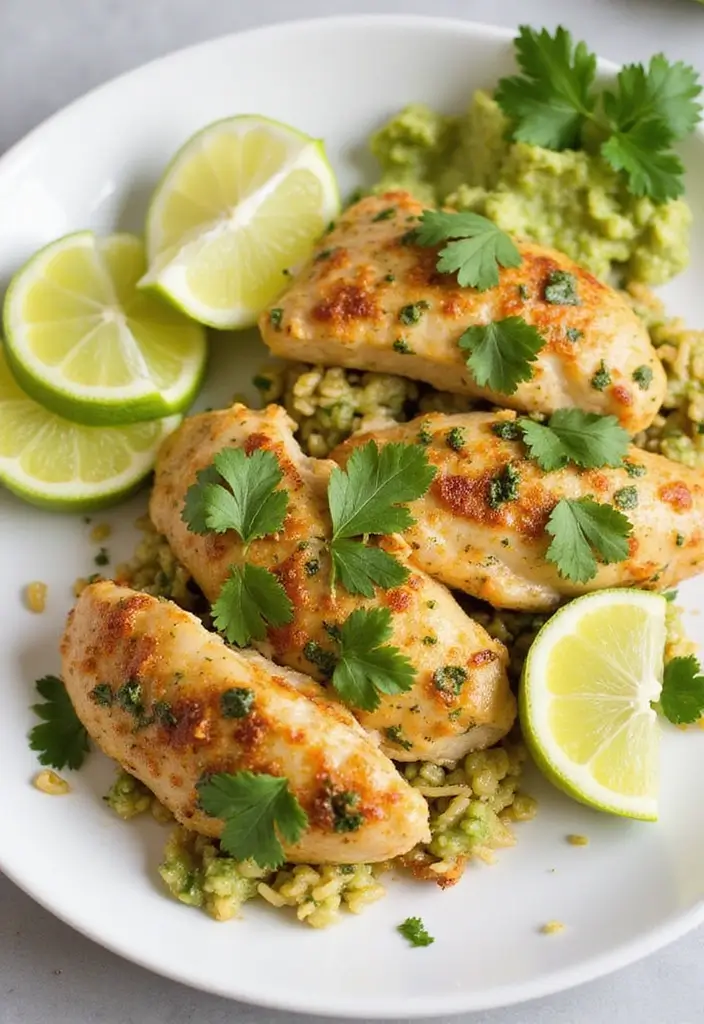 29 Stuffed Chicken Breast with Stuffing Recipes That Are Festive & Cozy - 14. Cilantro Lime Rice Stuffed Chicken