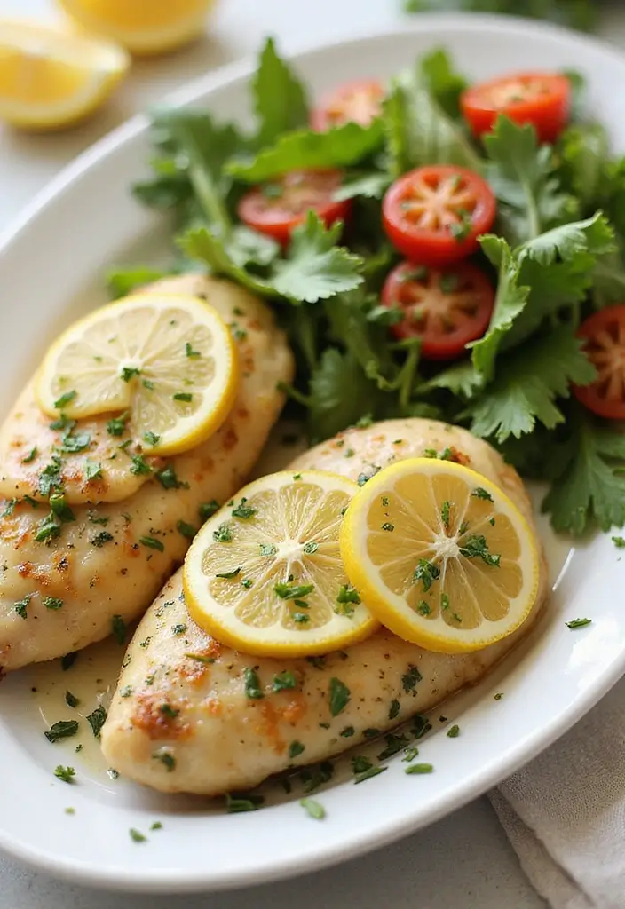 29 Stuffed Chicken Breast with Stuffing Recipes That Are Festive & Cozy - 20. Lemon Herb Stuffed Chicken Breast