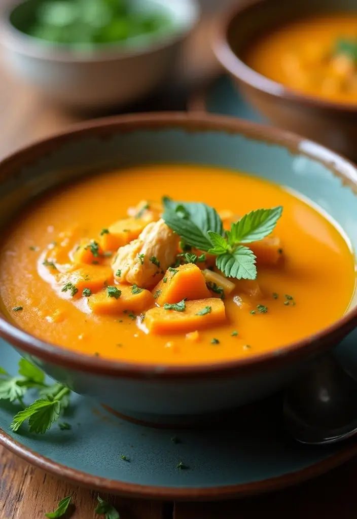 29 Whole30 Chicken Soup Recipes That Feel Warm & Nourishing - 15. Chicken and Sweet Potato Soup