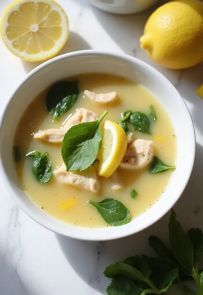 29 Whole30 Chicken Soup Recipes That Feel Warm & Nourishing - 2. Lemon Chicken Soup