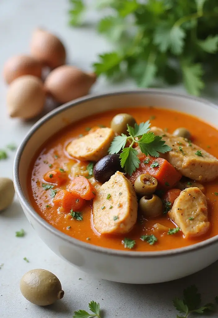 29 Whole30 Chicken Soup Recipes That Feel Warm & Nourishing - 20. Mediterranean Chicken Soup