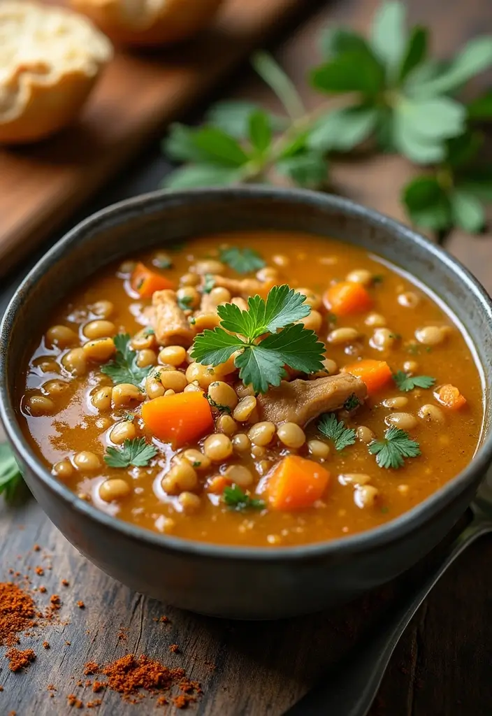 29 Whole30 Chicken Soup Recipes That Feel Warm & Nourishing - 22. Chicken and Lentil Soup