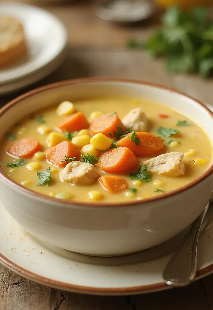 29 Whole30 Chicken Soup Recipes That Feel Warm & Nourishing - 27. Chicken and Corn Soup