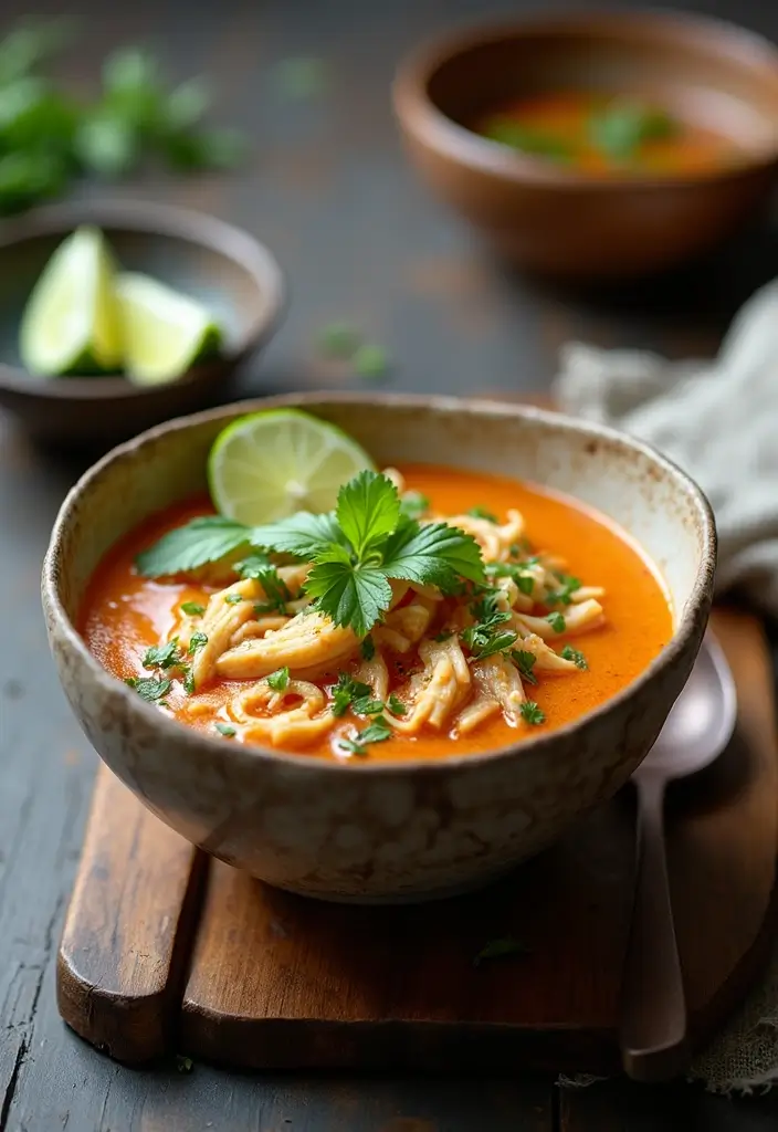 29 Whole30 Chicken Soup Recipes That Feel Warm & Nourishing - 7. Thai Coconut Chicken Soup