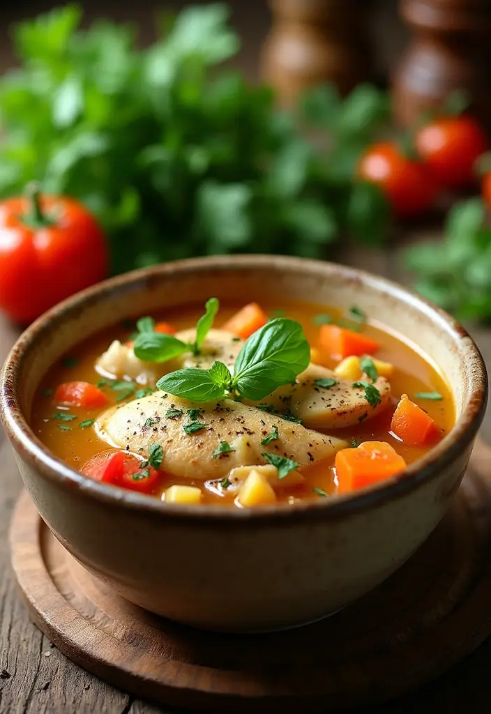 29 Whole30 Chicken Soup Recipes That Feel Warm & Nourishing - 8. Italian Herb Chicken Soup