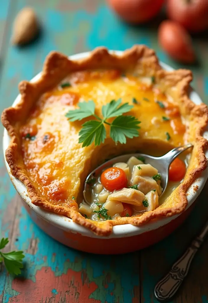 30 Bisquick Chicken Pot Pie Recipes That Are Family Favorites - 19. Veggie Bisquick Chicken Pot Pie