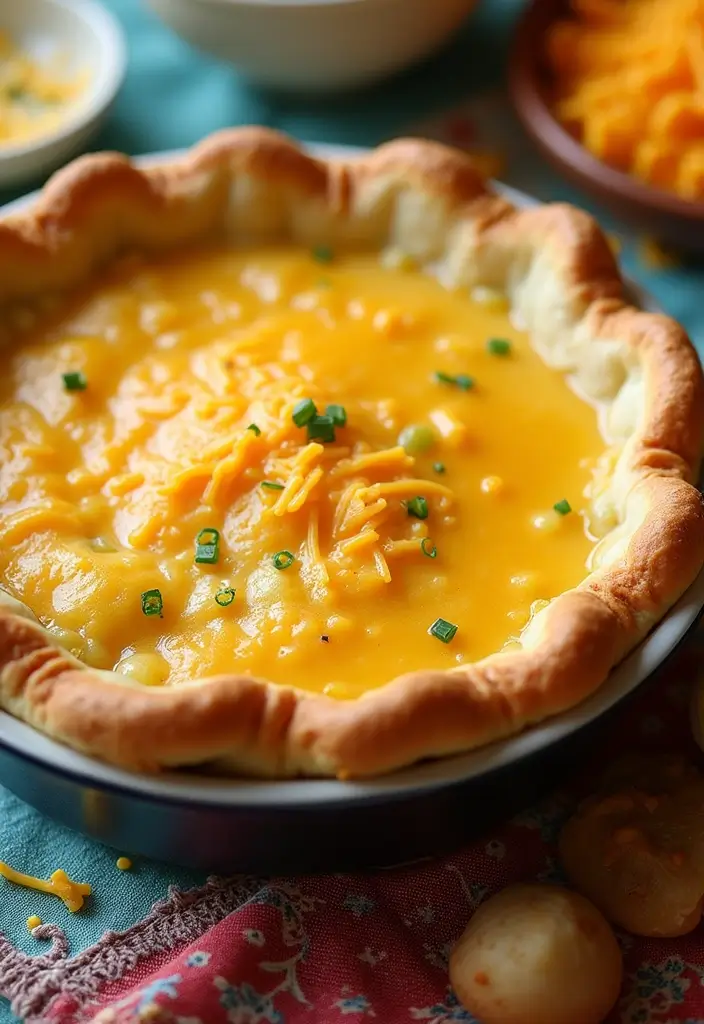 30 Bisquick Chicken Pot Pie Recipes That Are Family Favorites - 2. Bisquick Chicken Pot Pie with Cheddar Crust