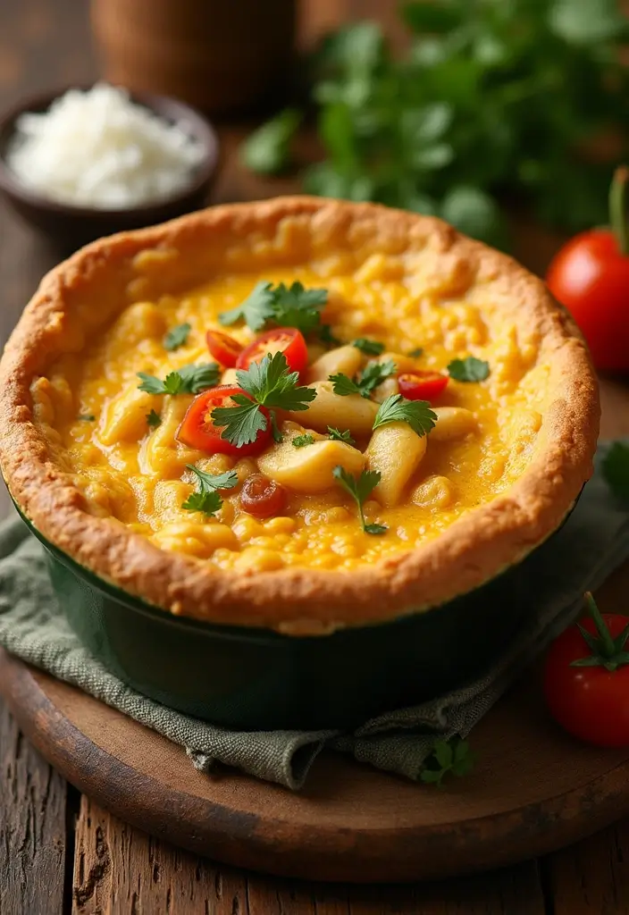 30 Bisquick Chicken Pot Pie Recipes That Are Family Favorites - 22. Curried Chicken Bisquick Pot Pie