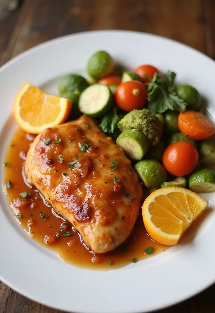 30 Chicken Dinner Recipes: Healthy and Full of Flavor - 18. Orange Glazed Chicken