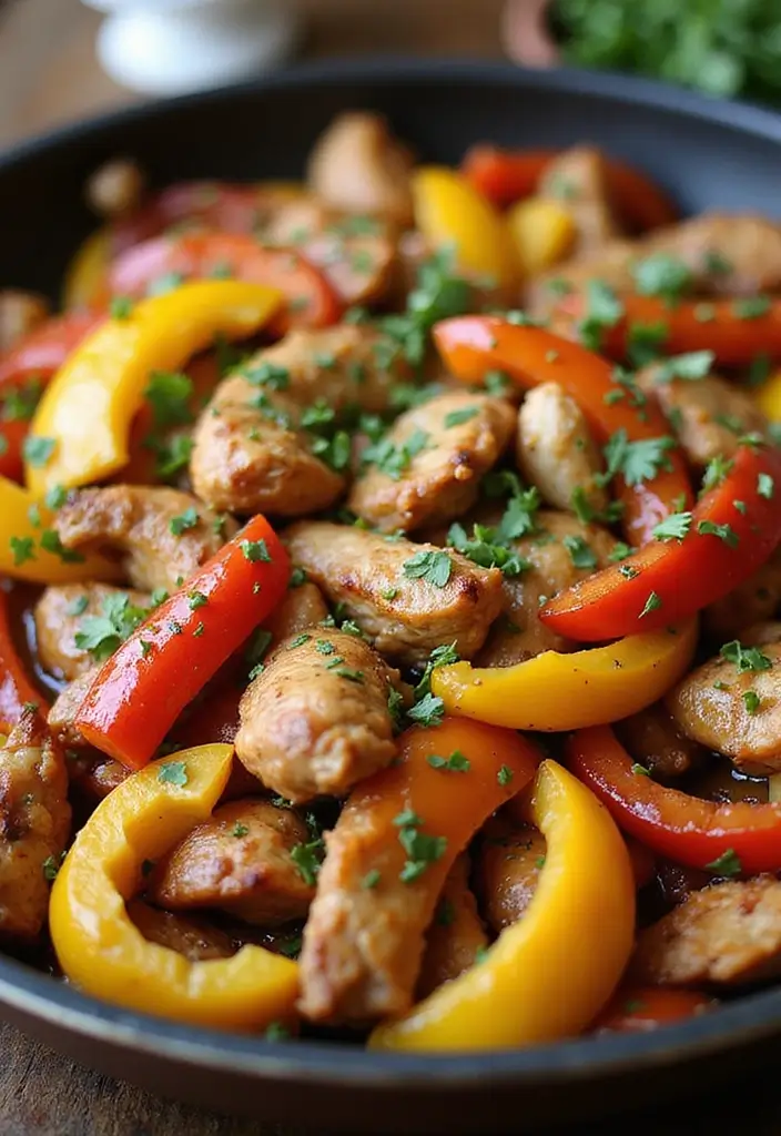 30 Chicken Dinner Recipes: Healthy and Full of Flavor - 19. One-Pan Chicken Fajitas