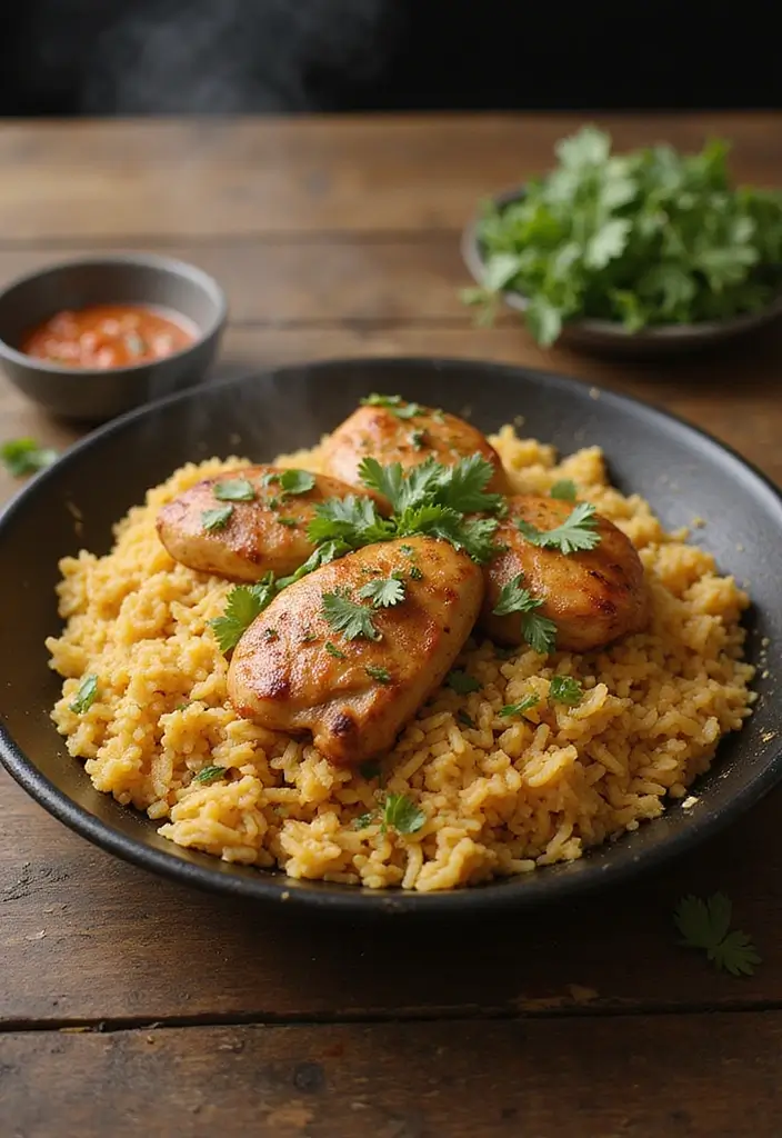 30 Chicken Dinner Recipes: Healthy and Full of Flavor - 23. One-Pan Chicken and Rice