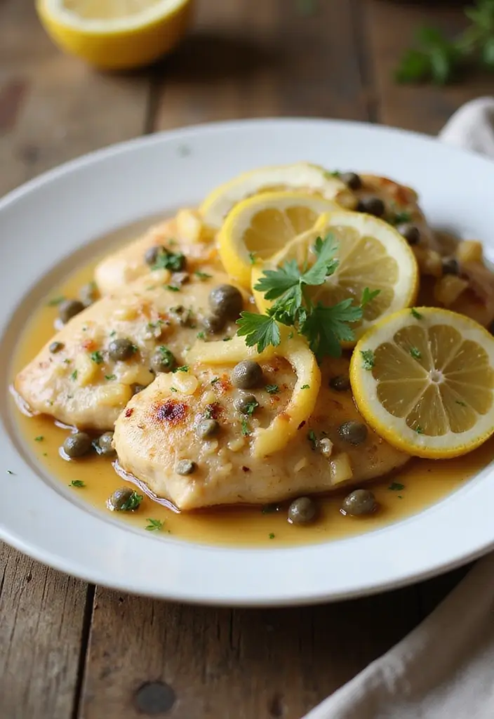 30 Chicken Dinner Recipes: Healthy and Full of Flavor - 25. Chicken Piccata