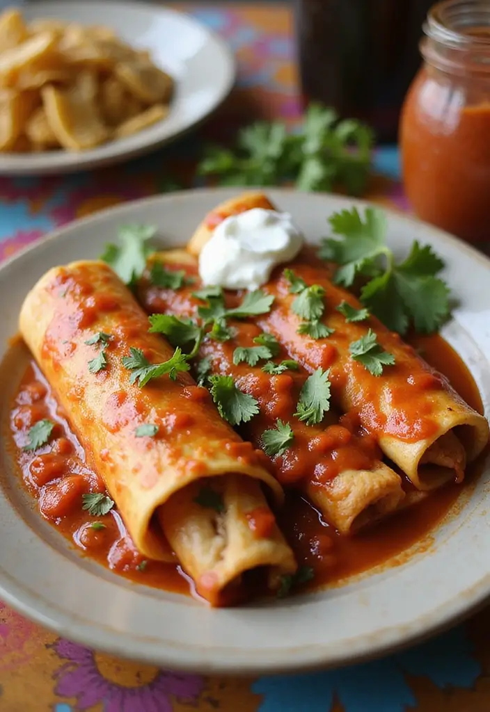 30 Chicken Dinner Recipes: Healthy and Full of Flavor - 26. Chicken enchiladas