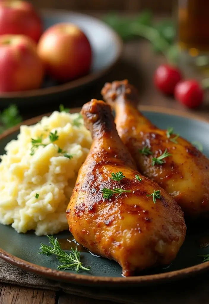 30 Chicken Leg Quarters Crock Pot Recipes That Fall Off the Bone 12 30 Chicken Leg Quarters Crock Pot Recipes That Fall Off the Bone - 11. Rustic Apple Cider Chicken Leg Quarters