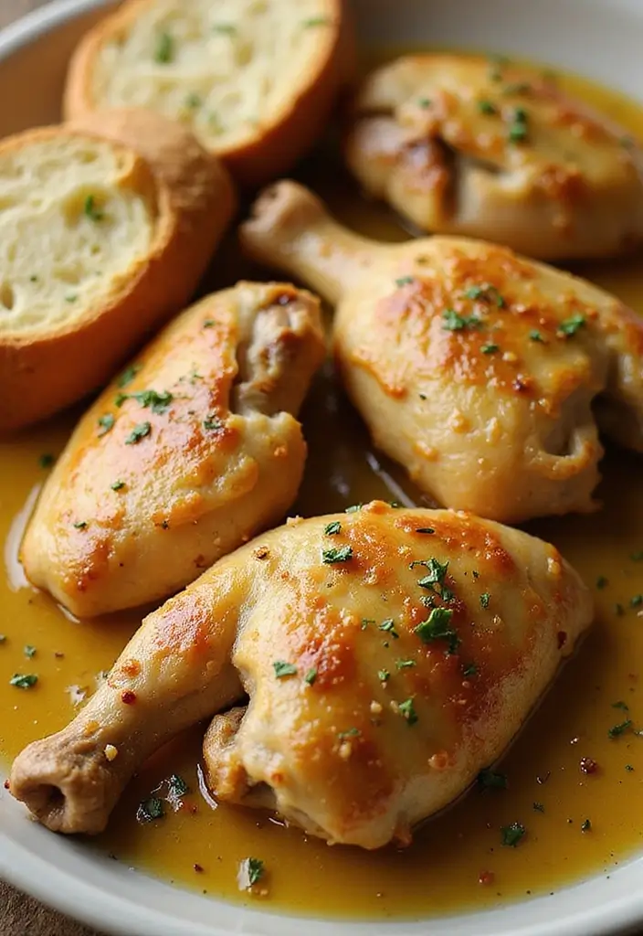 30 Chicken Leg Quarters Crock Pot Recipes That Fall Off the Bone 24 30 Chicken Leg Quarters Crock Pot Recipes That Fall Off the Bone - 23. Garlic Butter Chicken Leg Quarters