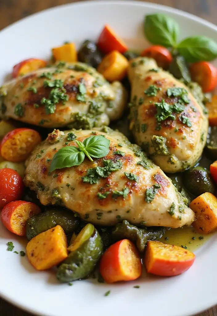 30 Chicken Leg Quarters Crock Pot Recipes That Fall Off the Bone 27 30 Chicken Leg Quarters Crock Pot Recipes That Fall Off the Bone - 26. Basil Pesto Chicken Leg Quarters