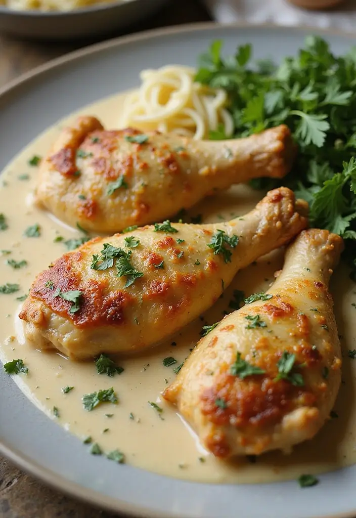 30 Chicken Leg Quarters Crock Pot Recipes That Fall Off the Bone 6 30 Chicken Leg Quarters Crock Pot Recipes That Fall Off the Bone - 5. Garlic Parmesan Chicken Leg Quarters