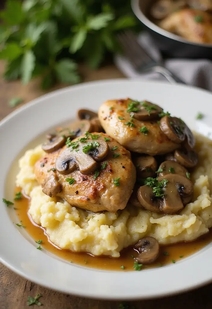 30 Chicken Leg Quarters Crock Pot Recipes That Fall Off the Bone 9 30 Chicken Leg Quarters Crock Pot Recipes That Fall Off the Bone - 8. Creamy Mushroom Chicken Leg Quarters