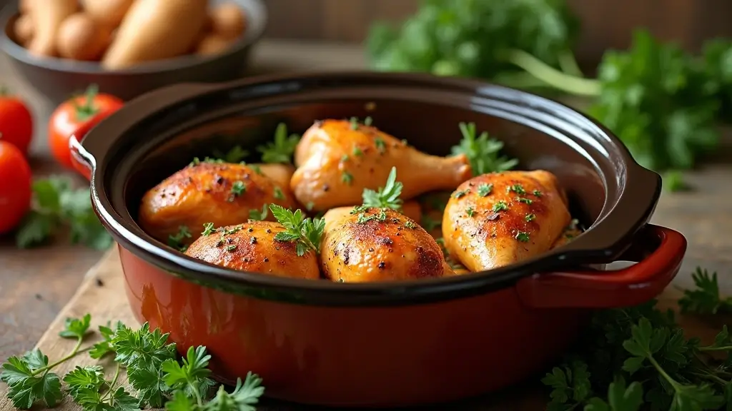 30 Chicken Leg Quarters Crock Pot Recipes That Fall Off the Bone